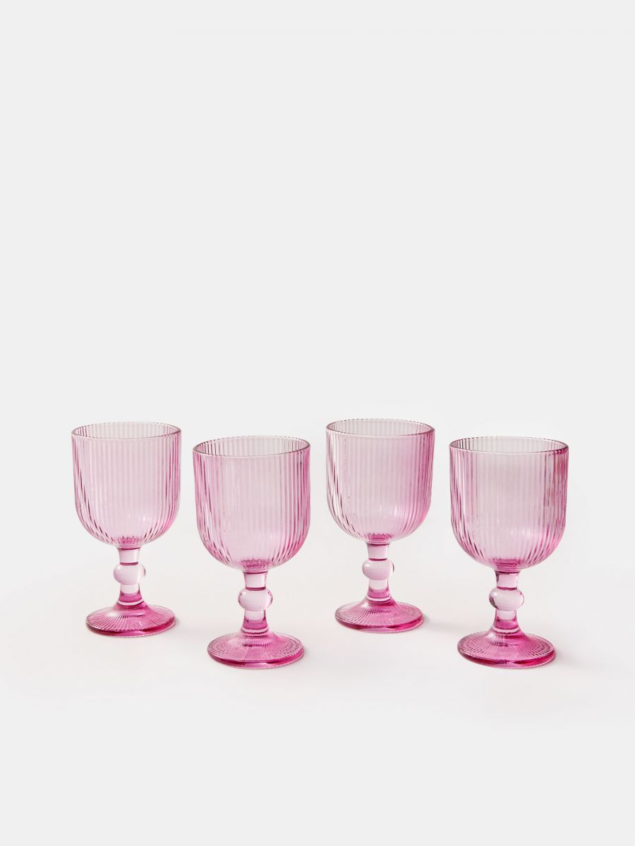 Komplet od 4 komada čaša - purpurna boja - SINSAY