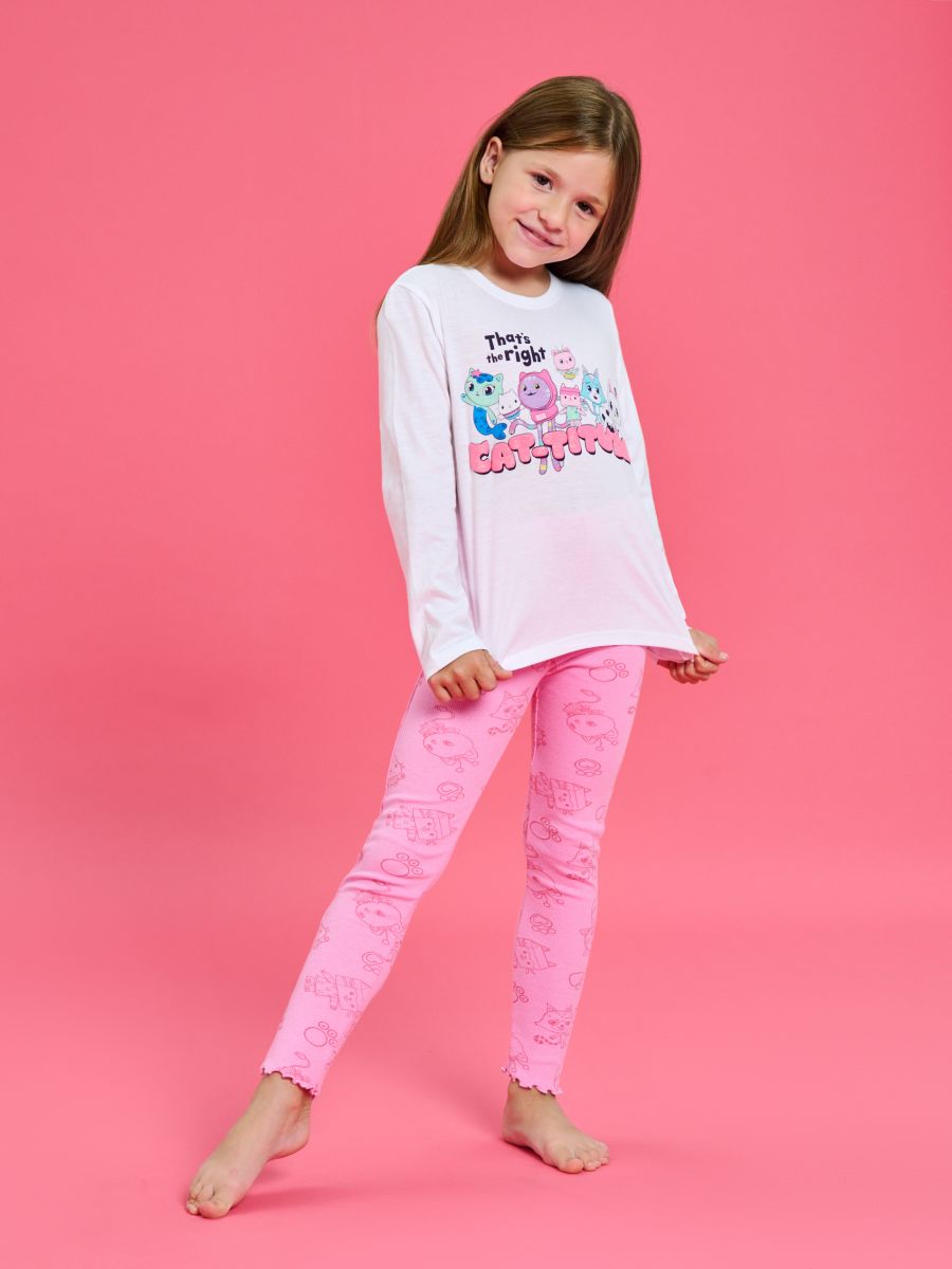 Kaheosaline pidžaama Gabby's Dollhouse - valge - SINSAY