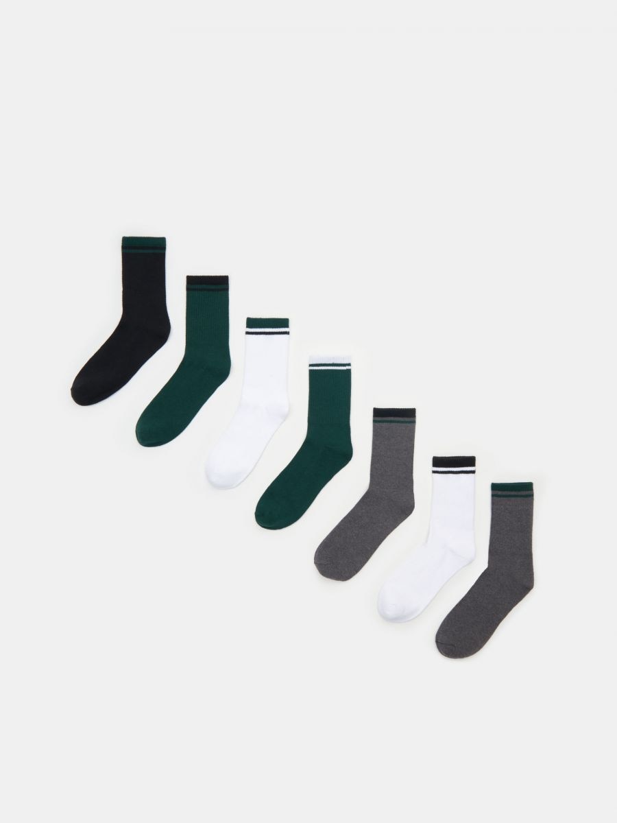 Súprava 7 párov ponožiek - viacfarebná - SINSAY