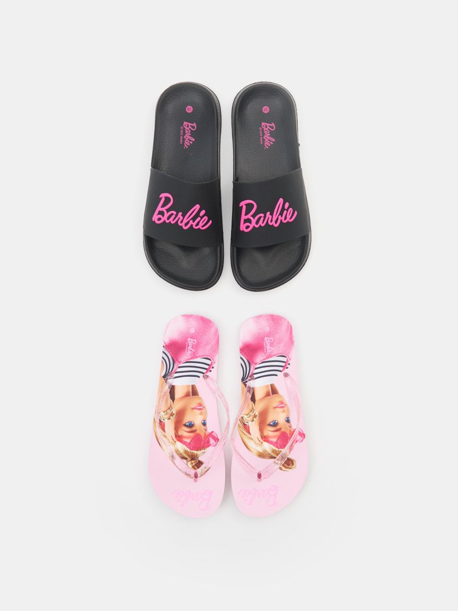 Natikači 2 pakiranja Barbie - črna - SINSAY