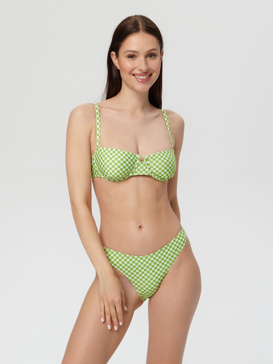 Dvodelni kupaći kostim - žuto zeleno - SINSAY