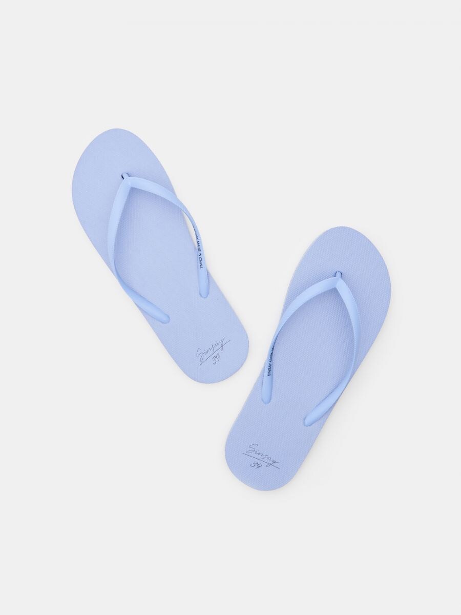 Pale blue 2024 flip flops