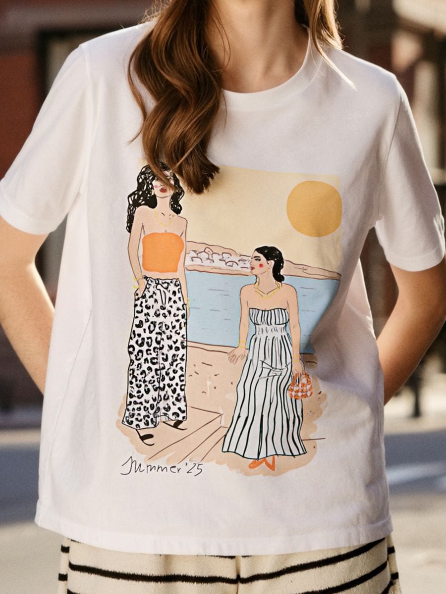 Tricou cu imprimeu - alb - SINSAY
