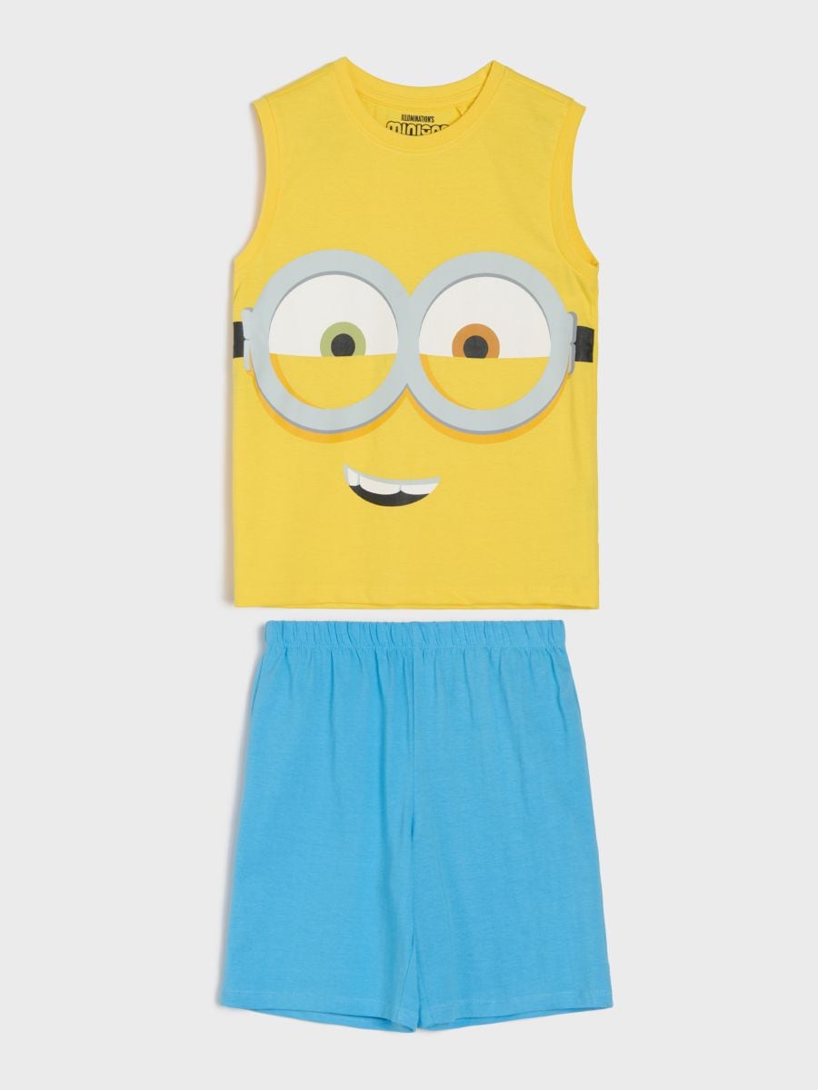 Bawełniana piżama dwuczęściowa Minions - żółty - SINSAY