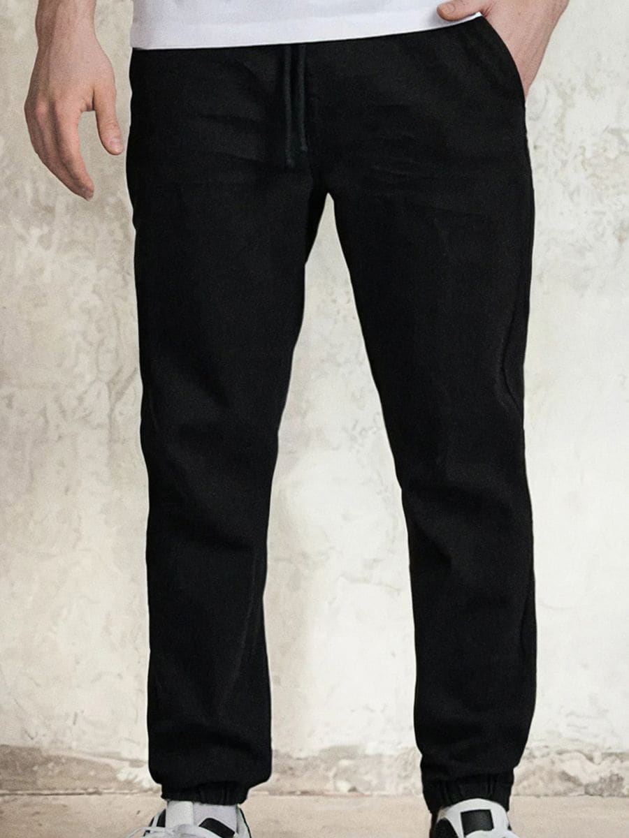 Blugi jogger - negru - SINSAY