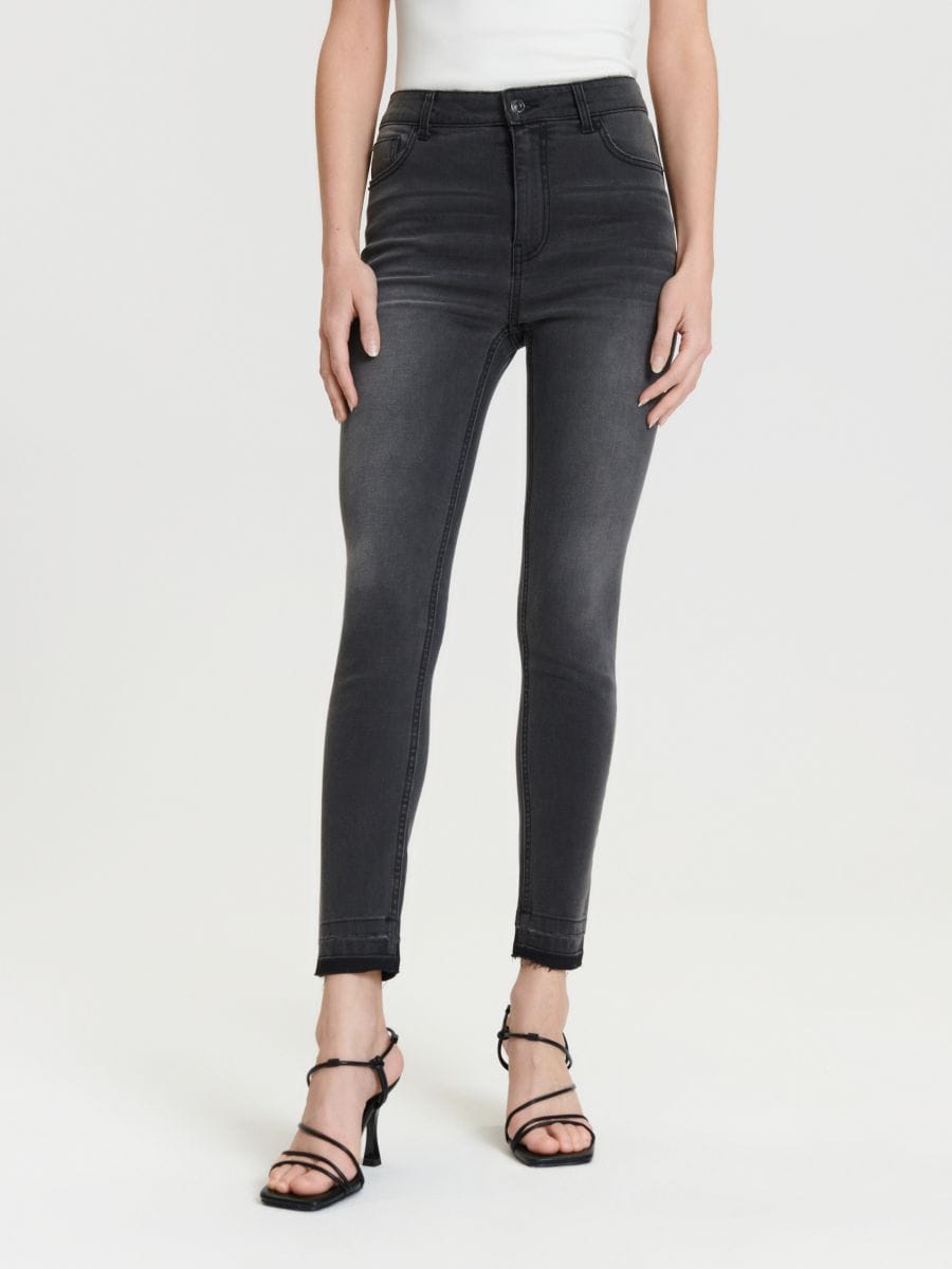Jeans skinny a vita media - nero - SINSAY