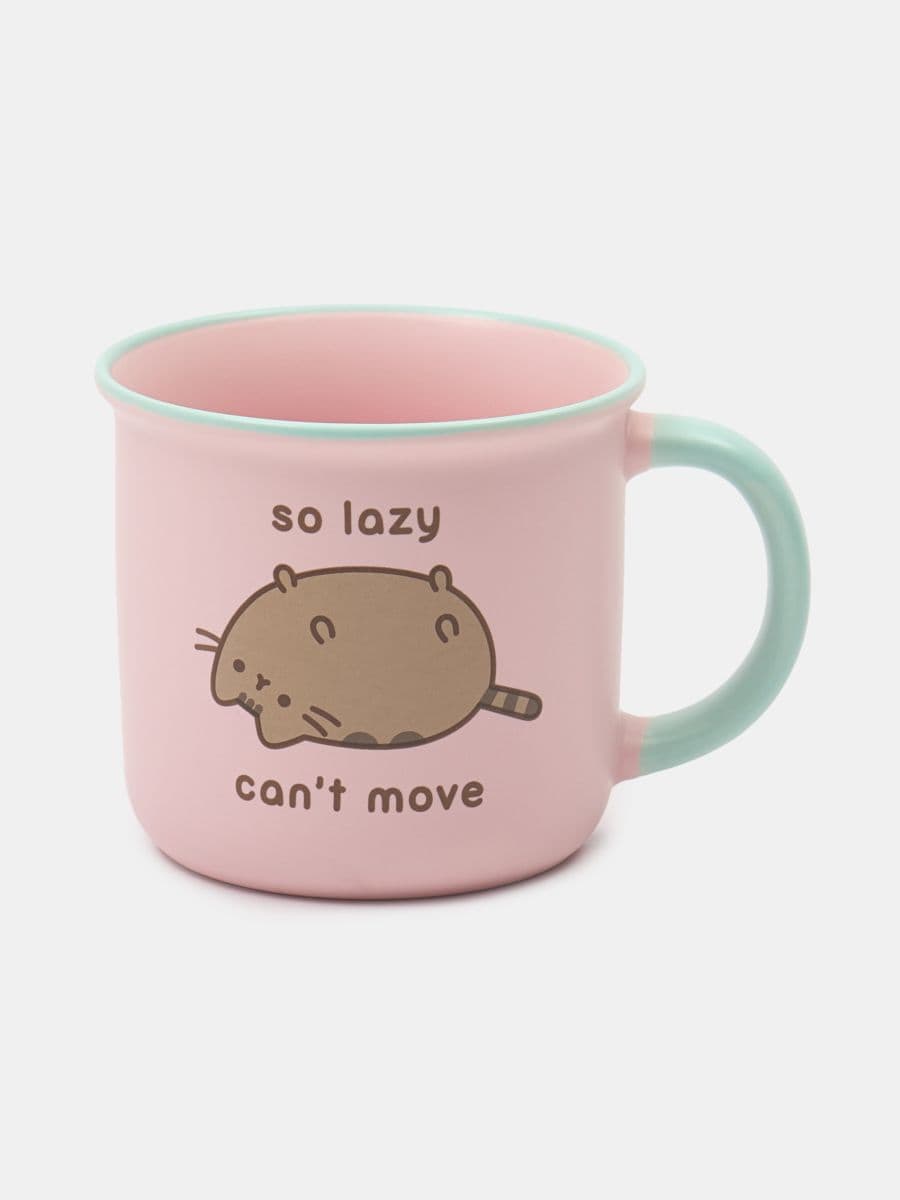 Ceramiczny kubek z uchem Pusheen the Cat - wielobarwny - SINSAY