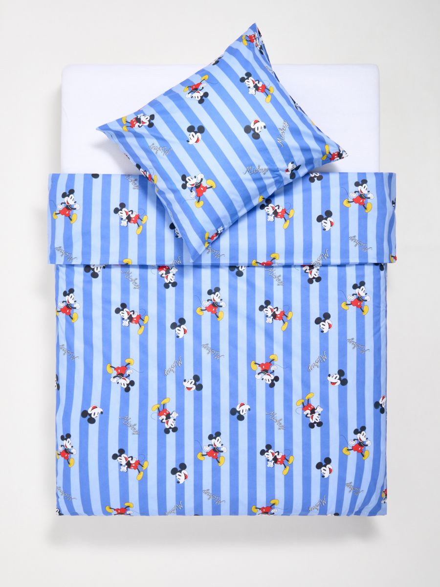 Komplet pamučne posteljine Mickey Mouse - svetlo plava - SINSAY
