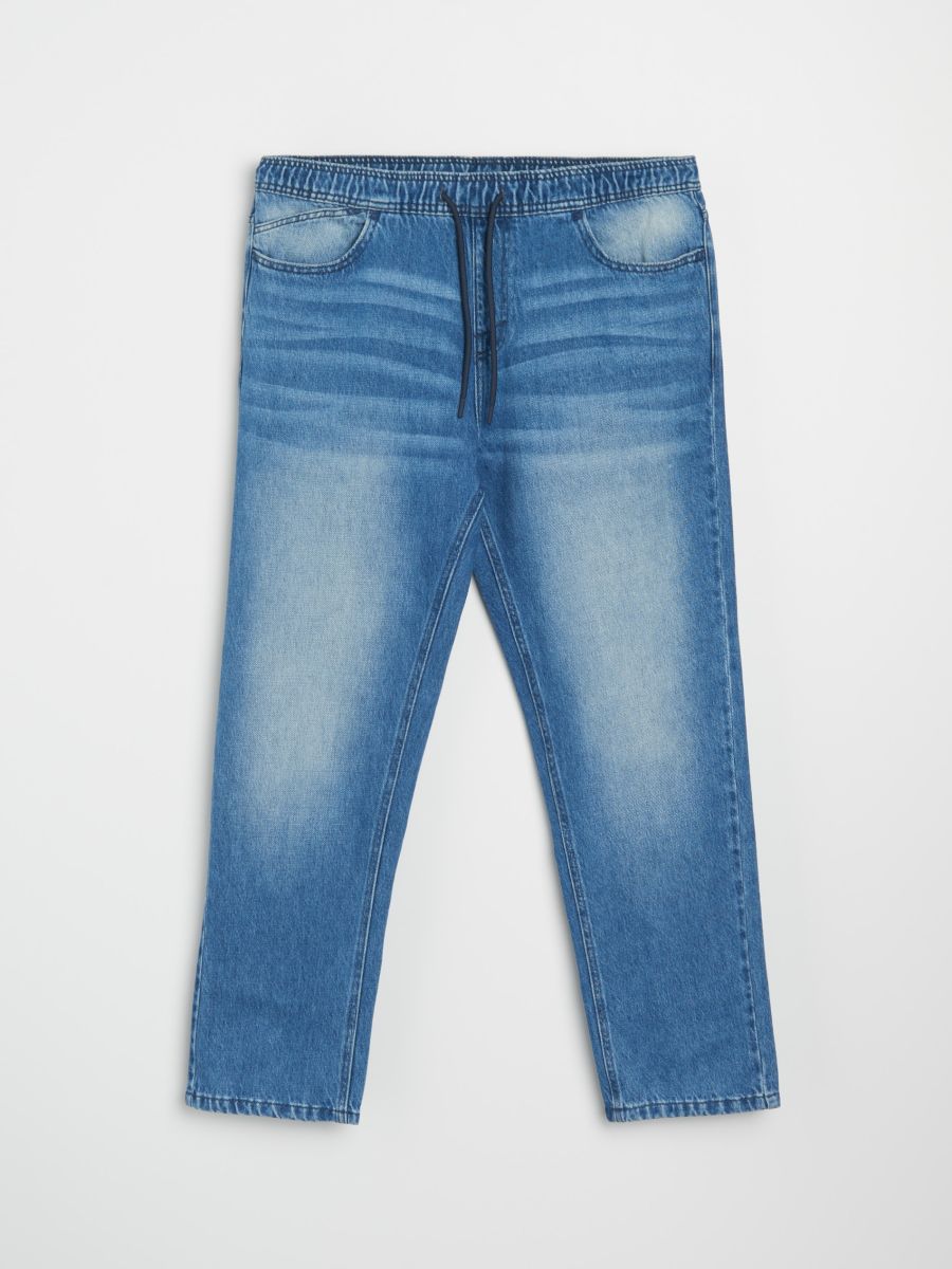 Jeansy loose fit - granatowy - SINSAY