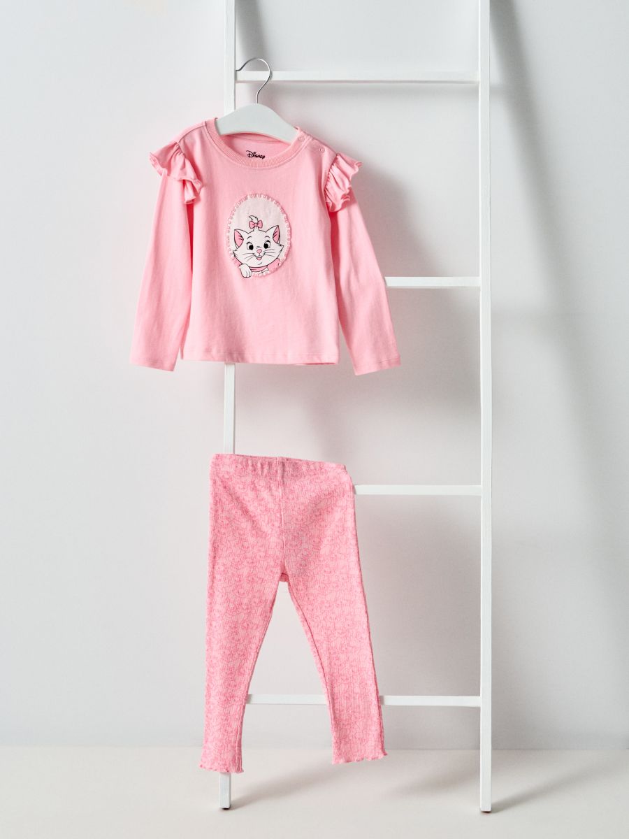 Dvodelni komplet pižame The Aristocats - pastelno roza - SINSAY