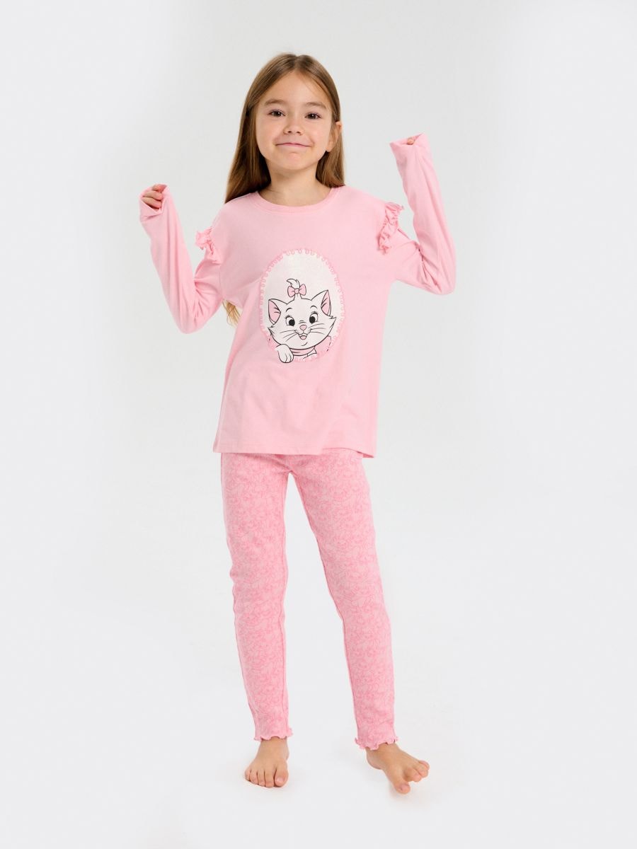 Piżama dwuczęściowa The Aristocats - różowy - SINSAY