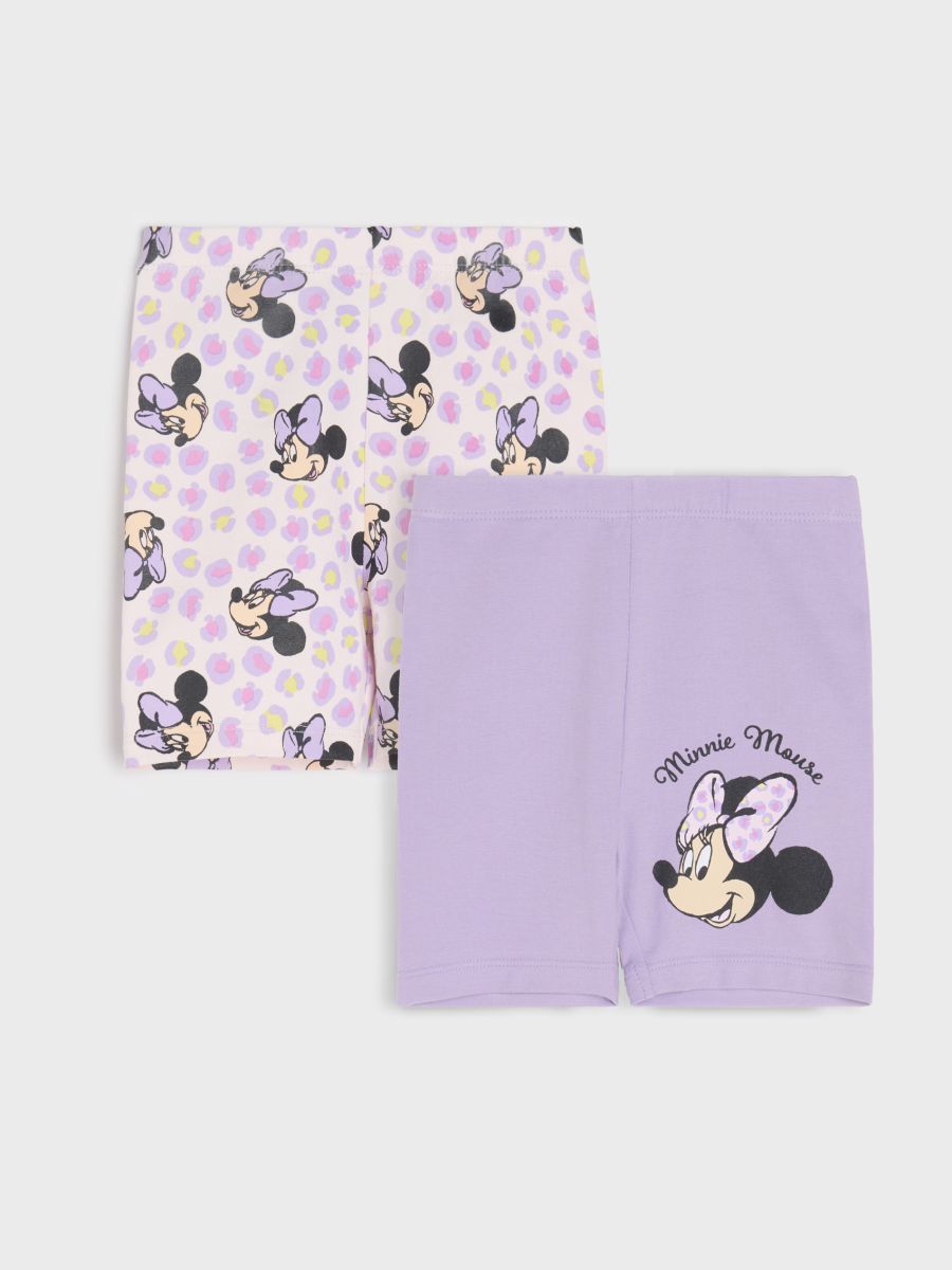 Set de 2 perechi de colanți Minnie Mouse - lavand - SINSAY