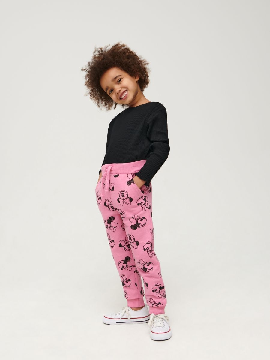 Jogger donji deo trenerke Minnie Mouse - pastelno roze - SINSAY