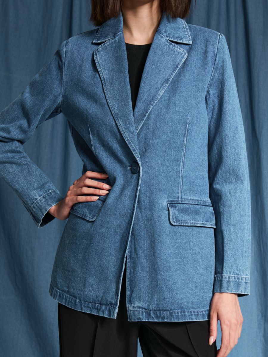 Jachetă de blugi - albastru - SINSAY