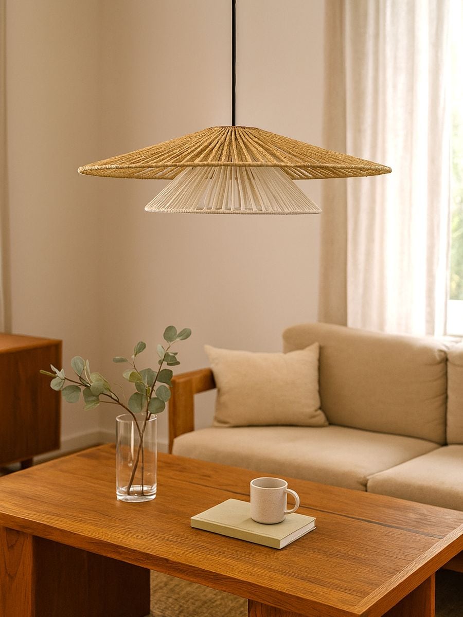 Plecione klosze do lampy 2 pack - kremowy - SINSAY