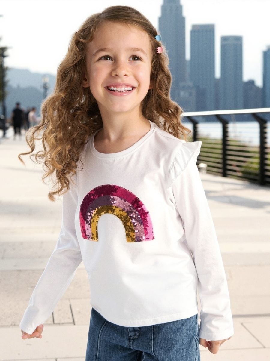 Langarm-T-Shirt - Weiß - SINSAY