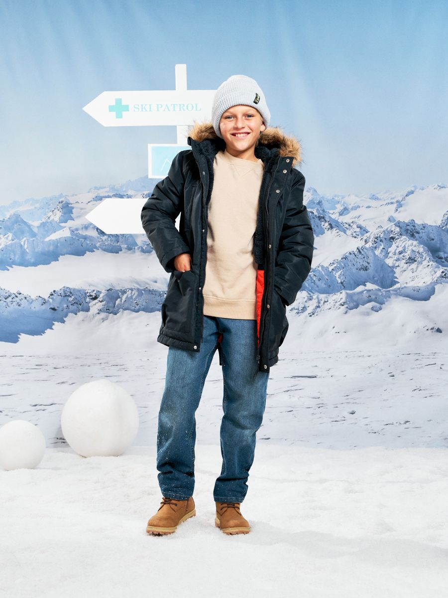 Voodriga kapuutsiga jakk - tumesinine - SINSAY