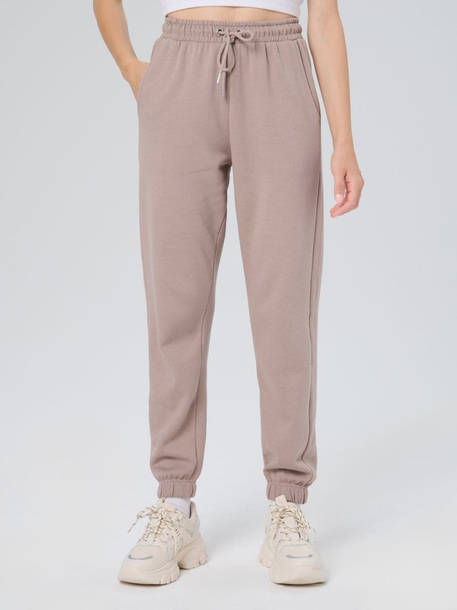Jogger-dressipüksid - beež - SINSAY