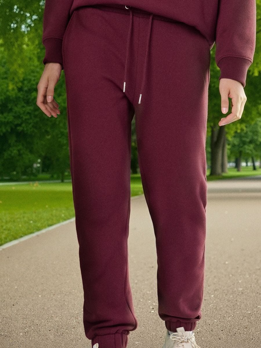 Spodnie dresowe jogger - czerwony - SINSAY