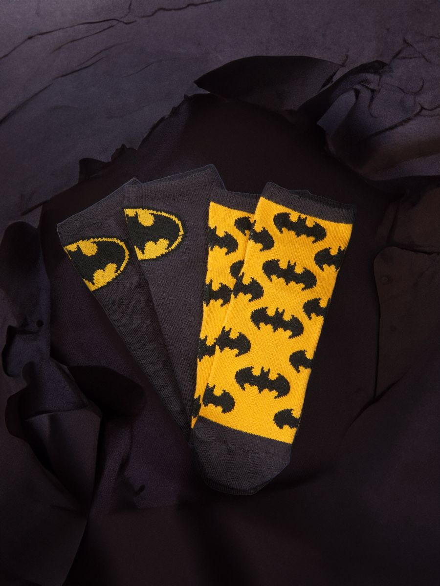 Socken Batman, 2er-Pack - Mehrfarbig - SINSAY