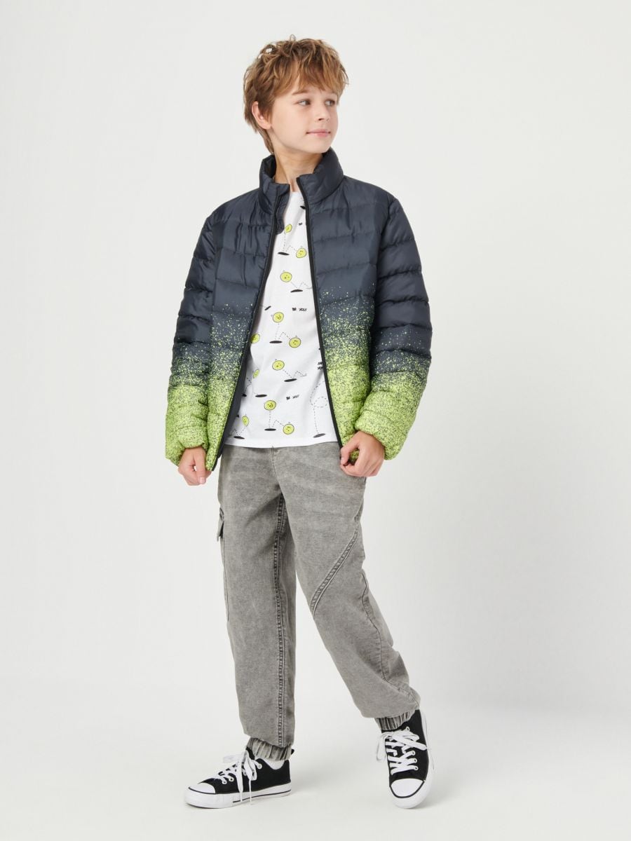 Quilted jacket - anthracite - SINSAY
