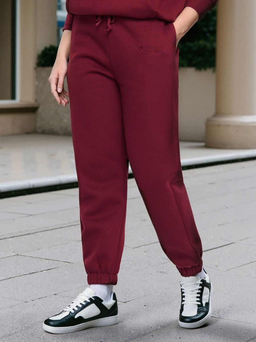 Jogger-dressipüksid - tumelilla - SINSAY