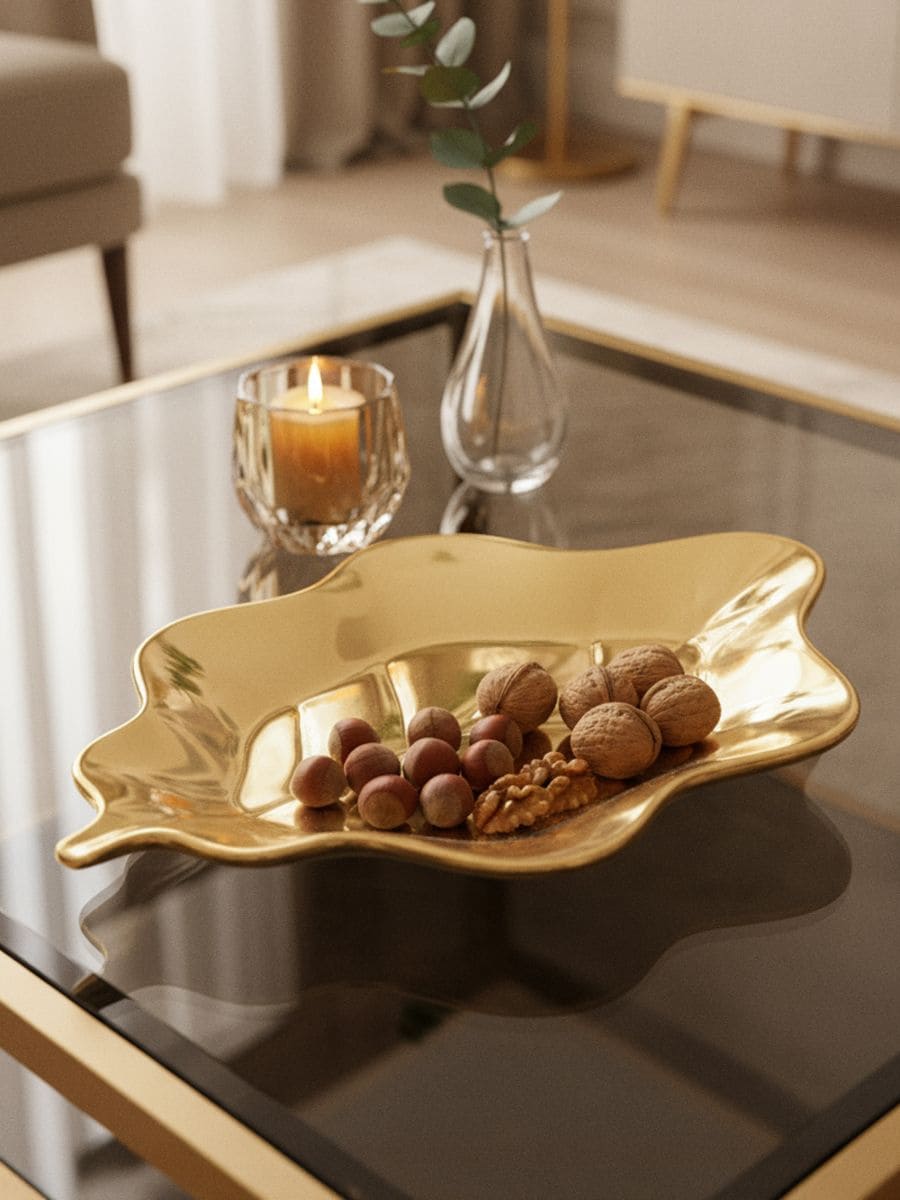 Декоративна таця - золотий - SINSAY