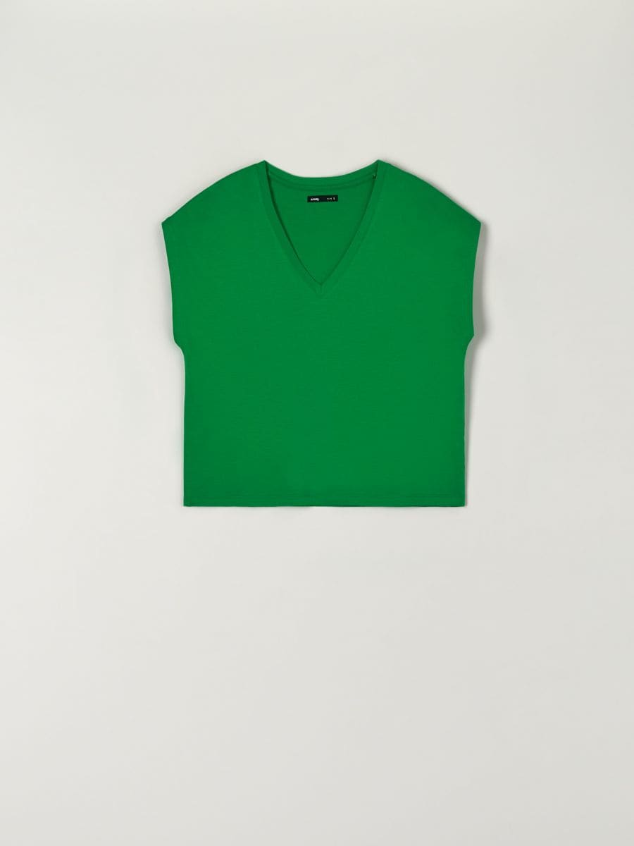 Tričko - zelená - SINSAY