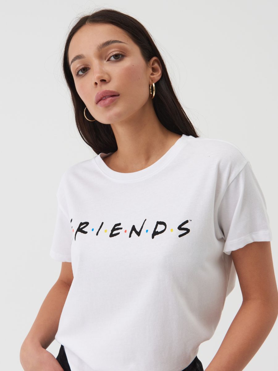 Friends T-shirt Color white - SINSAY - 4742I-00X