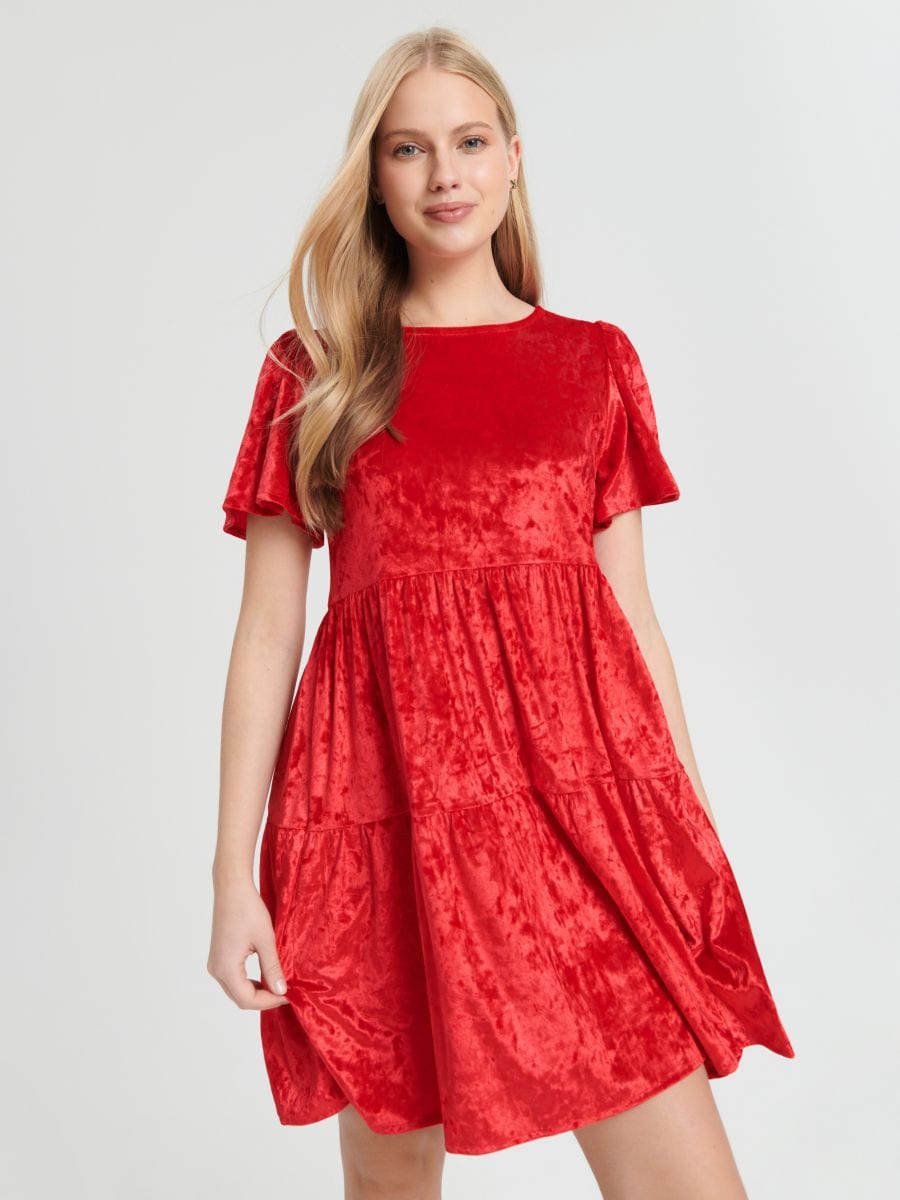 Mini haljina - crvena - SINSAY