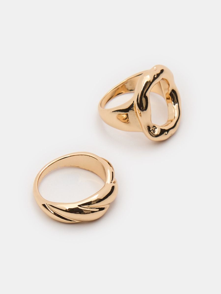 Sõrmus 2 pack - kuldne - SINSAY