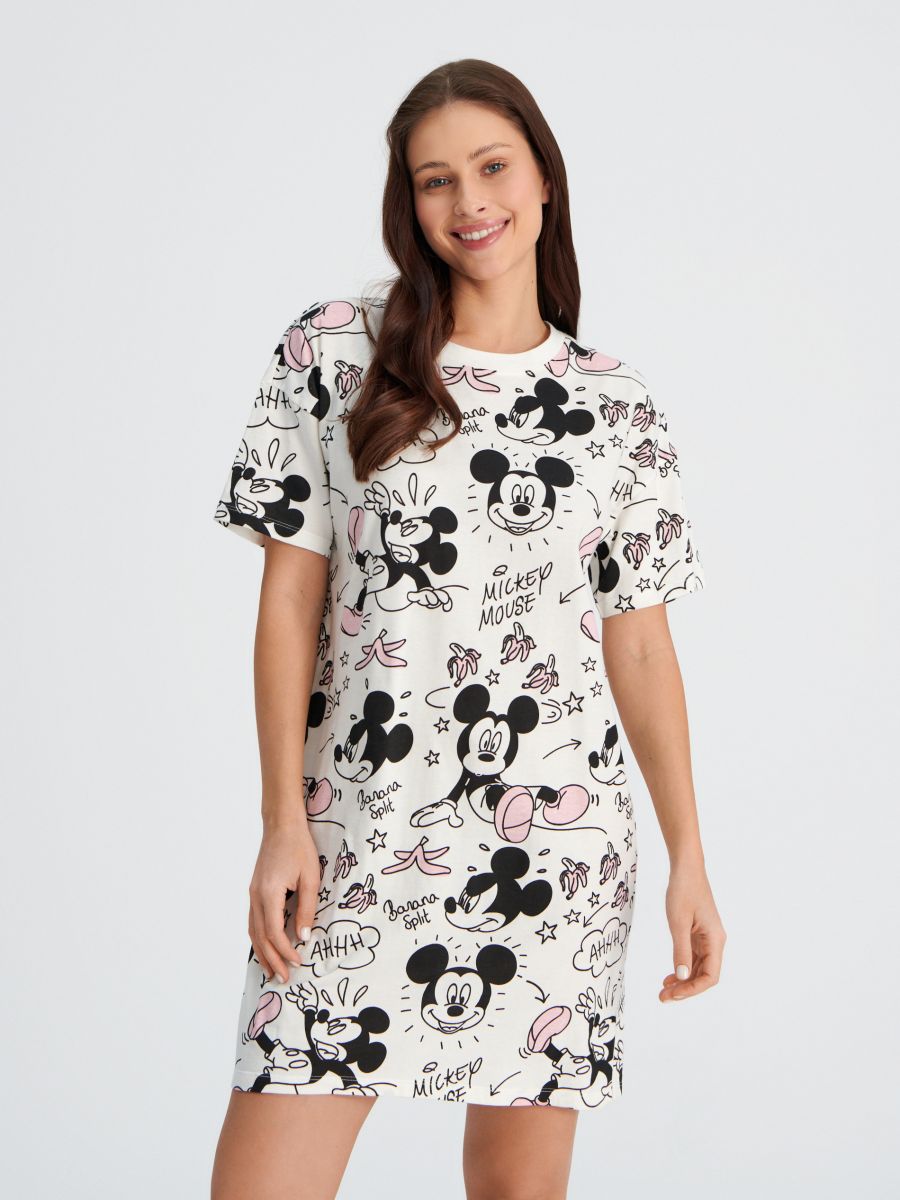 Spalna srajca Mickey Mouse - krema - SINSAY