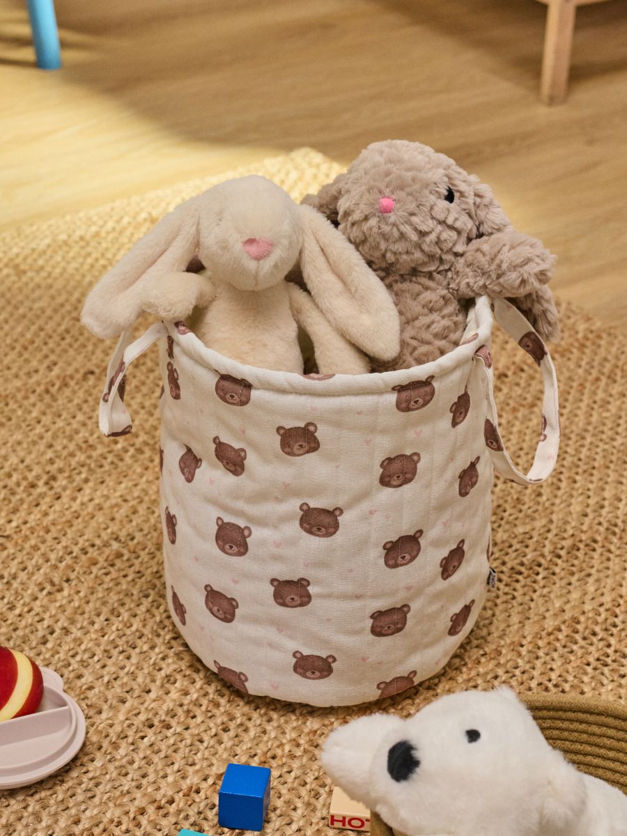Coș de depozitare textil - crem - SINSAY