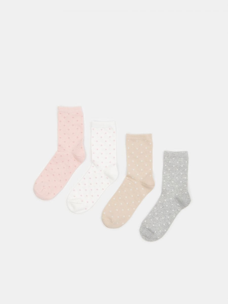 Komplet od 4 para čarapa - šareno - SINSAY