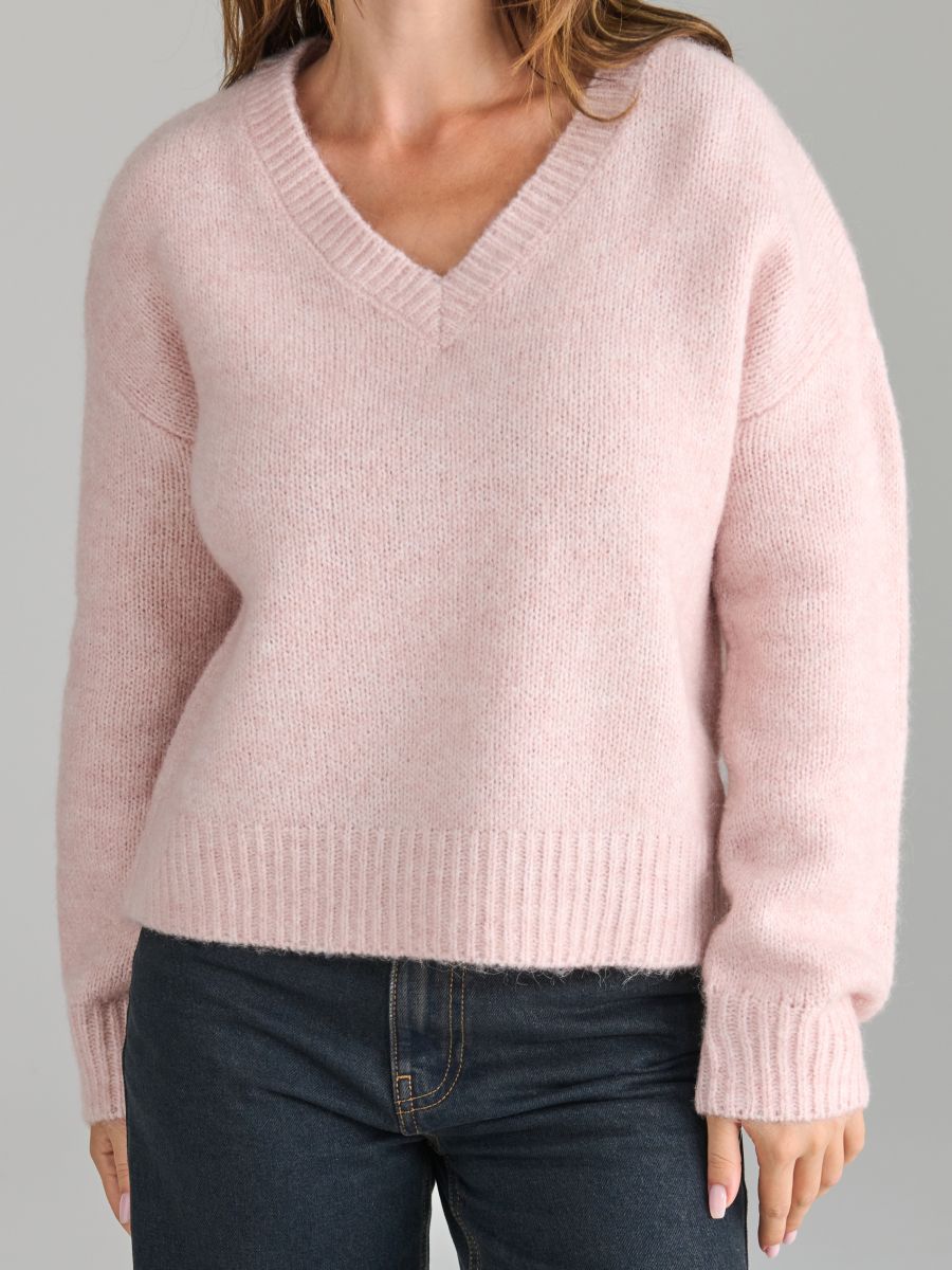 Džemper sa printom - pastelno roze - SINSAY