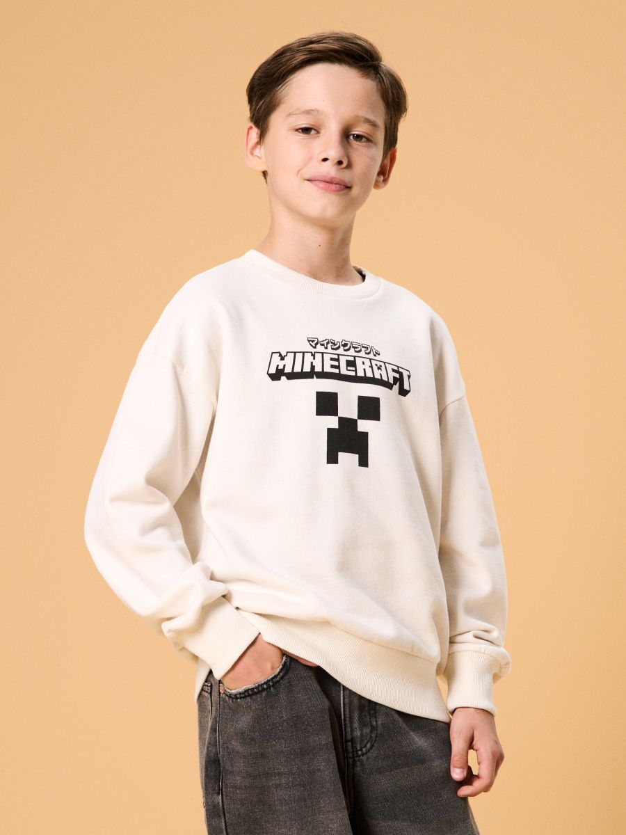Crewneck stiilis dressipluus Minecraft - liivakarva - SINSAY