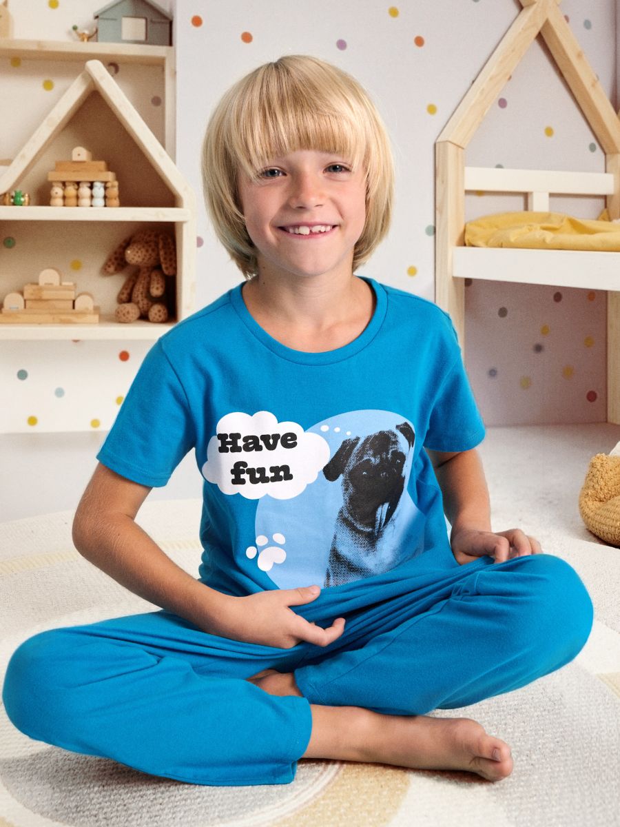 Dvodelna pidžama - plava - SINSAY