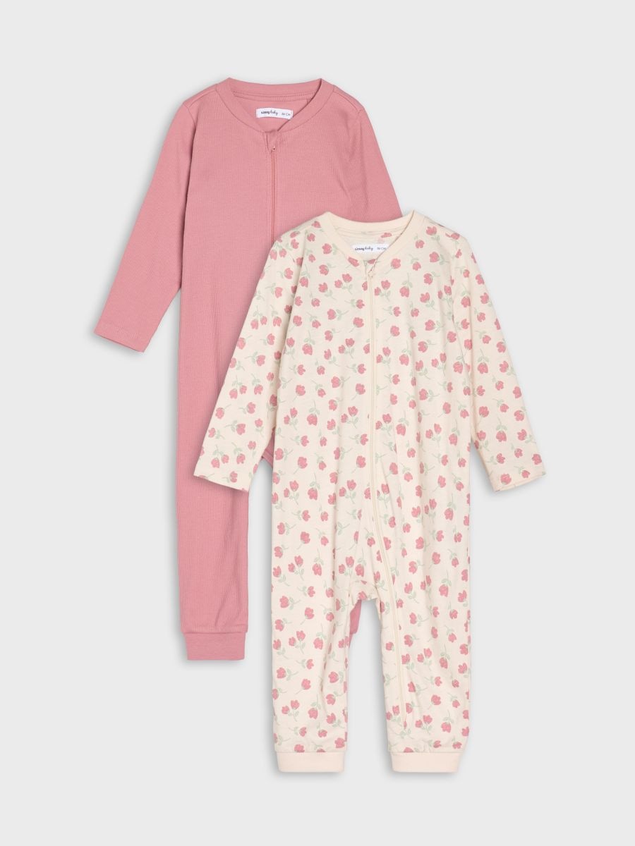 Bombažni pajac 2 pack - krema - SINSAY