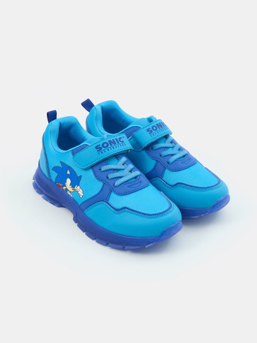 Buty z lekką podeszwą z wbudowanymi ledami Sonic The Hedgehog - niebieski - SINSAY