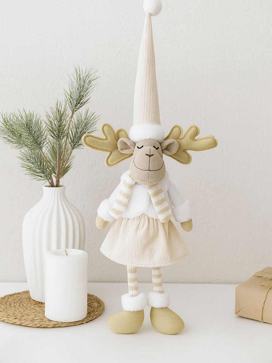 Božićni ukras u obliku irvasa - belo - SINSAY