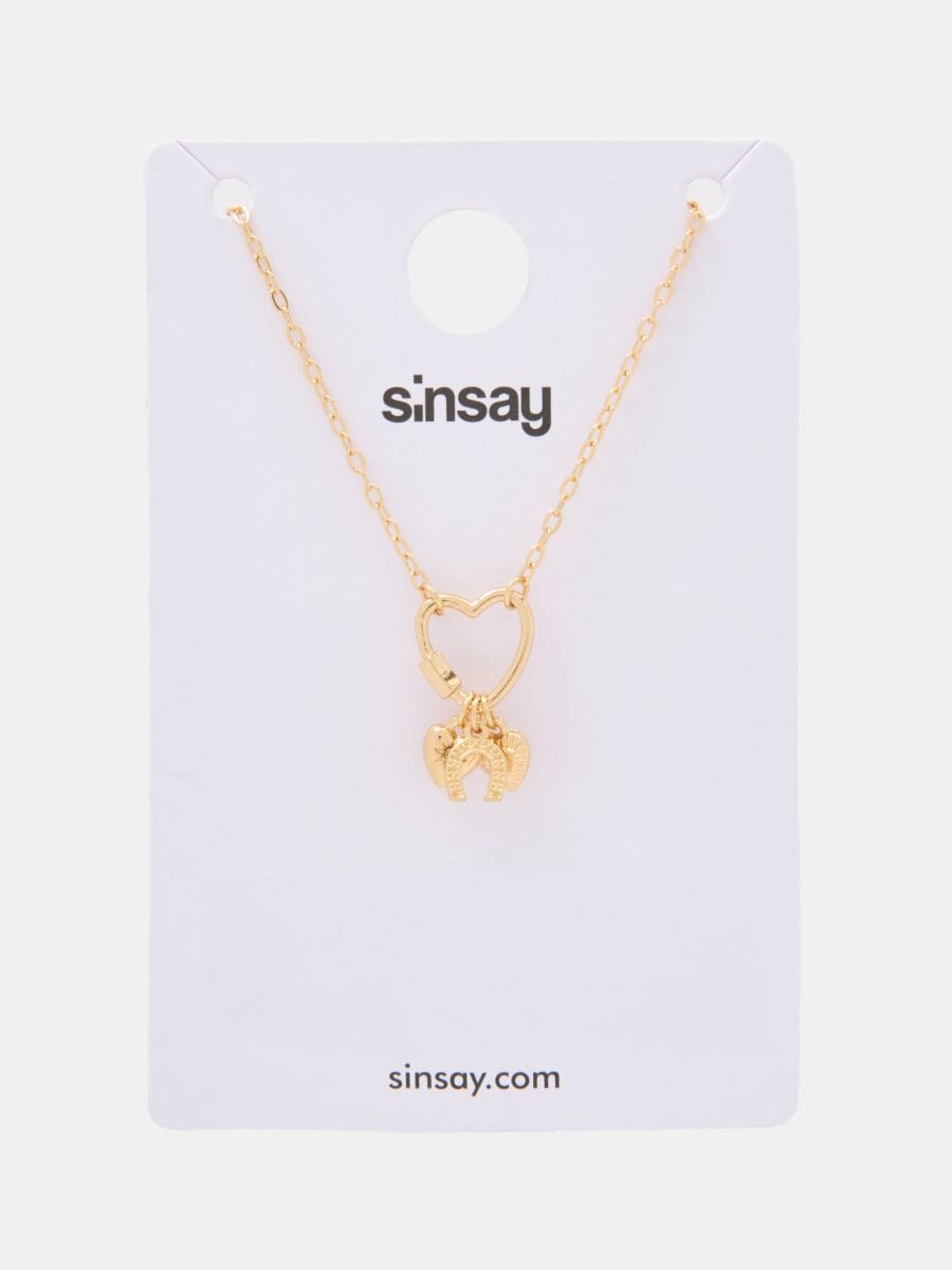 Colier cu pandantiv - auriu - SINSAY