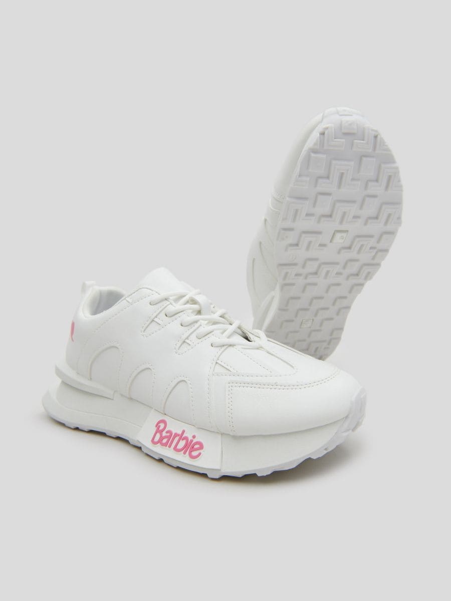 Pantofi sport Barbie - alb - SINSAY