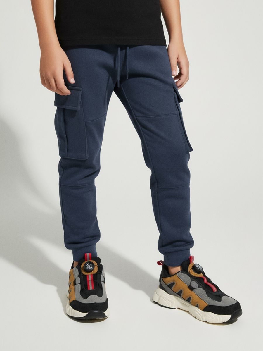 Cargo športne hlače - mid blue - SINSAY