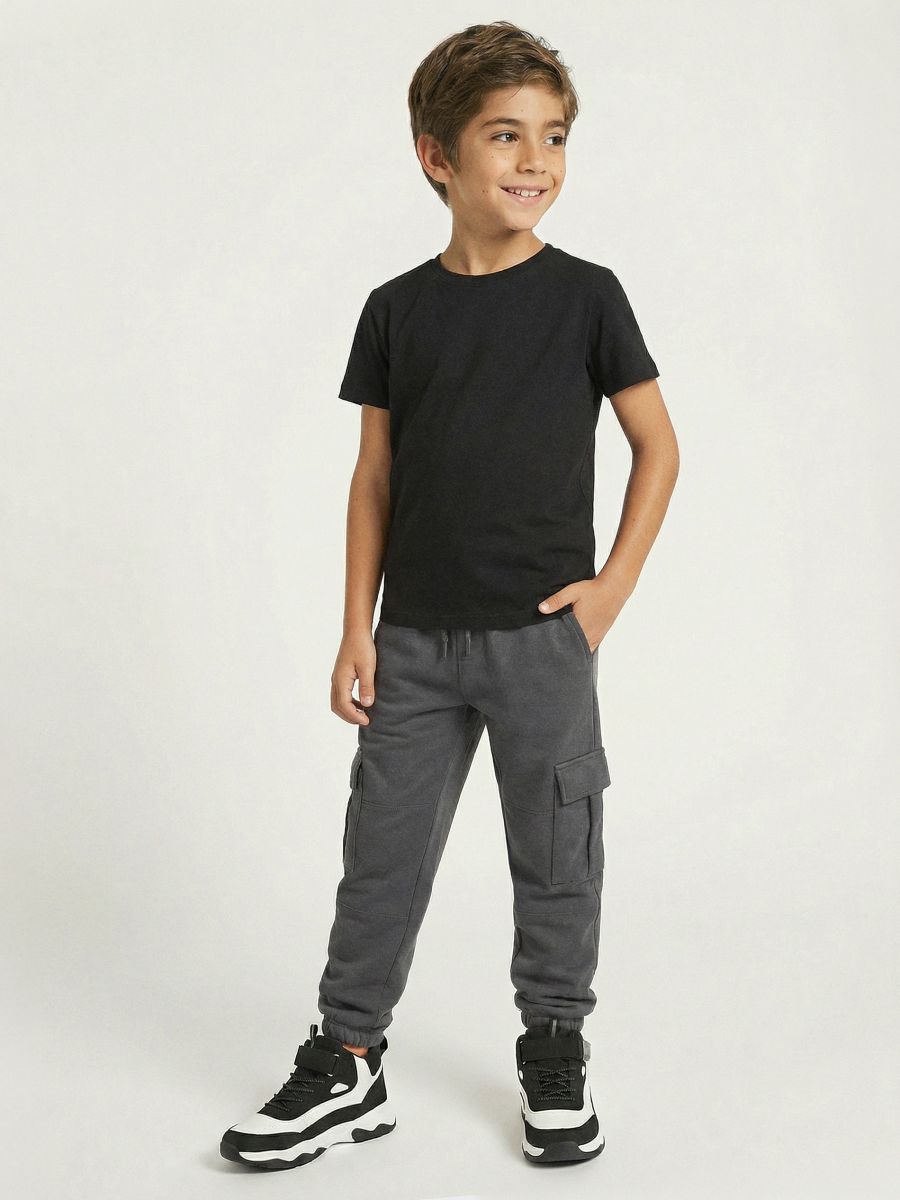 Παντελόνι φόρμας cargo - σκουρο γκρι - SINSAY