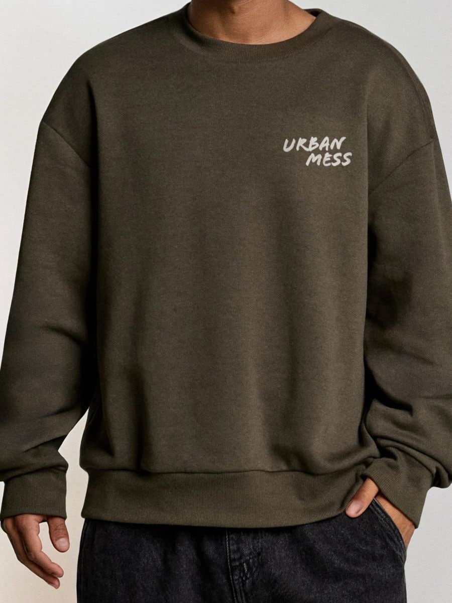 Φούτερ με τύπωμα - λαδι - SINSAY