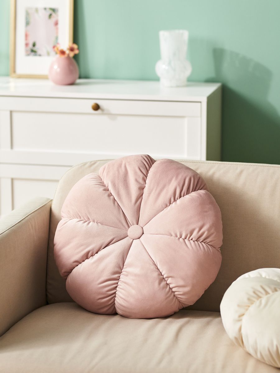 Декоративна подушка - пастельний рожевий - SINSAY