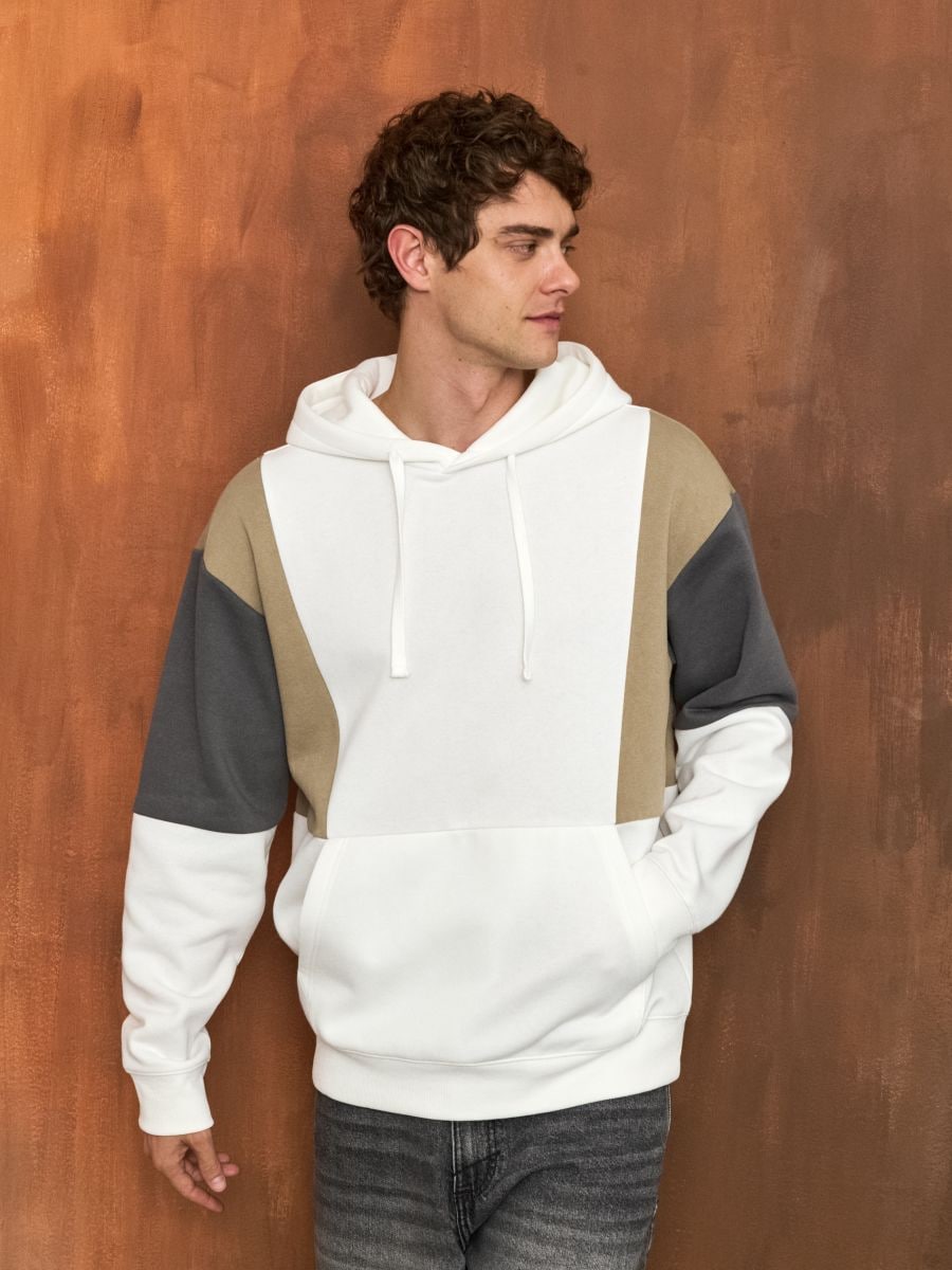 Dukserica s kapuljačom - krem - SINSAY