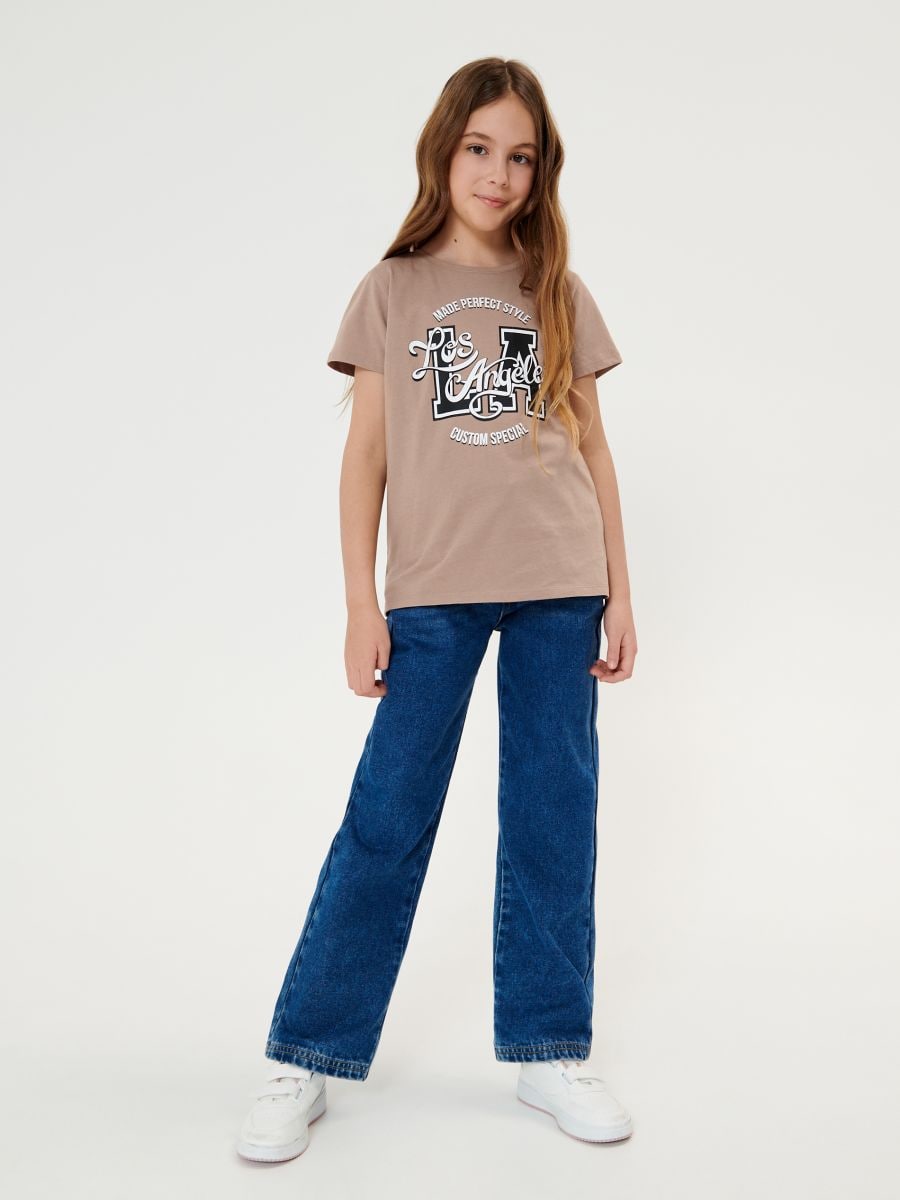 Rabatt 95 % KINDER Hemden & T-Shirts Stickerei Zara Bluse Beige 
