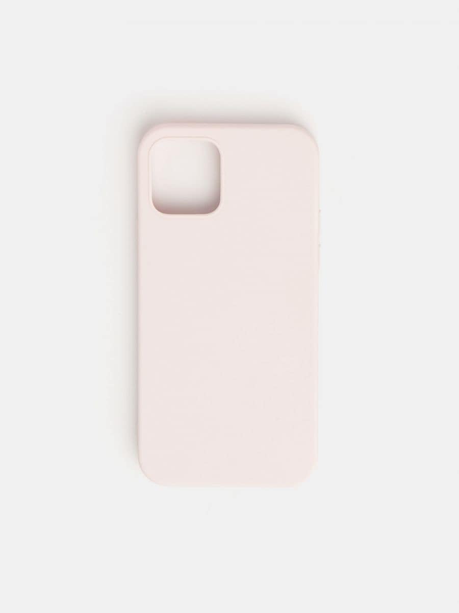 Чохол для iPhone 12/12 Pro - пастельний рожевий - SINSAY