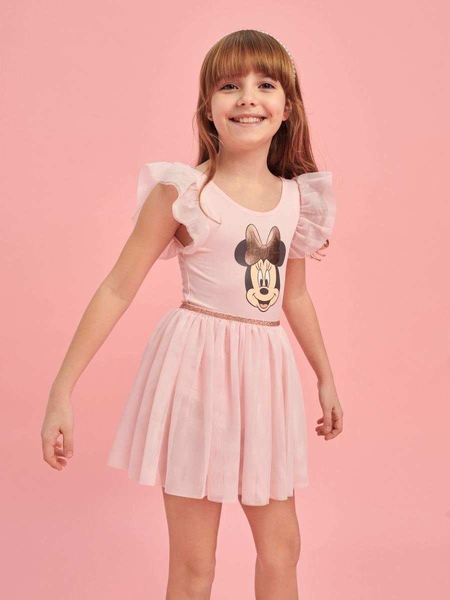 Šaty Minnie Mouse - pastelová růžová - SINSAY